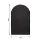 8ft Matte Black Spandex Fitted Wedding Arch Cover For Round Top Chiara Backdrop Stand