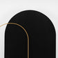 8ft Matte Black Spandex Fitted Wedding Arch Cover For Round Top Chiara Backdrop Stand
