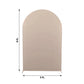 8ft Matte Nude Spandex Fitted Wedding Arch Cover For Round Top Chiara Backdrop Stand