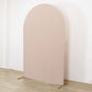 8ft Matte Nude Spandex Fitted Wedding Arch Cover For Round Top Chiara Backdrop Stand