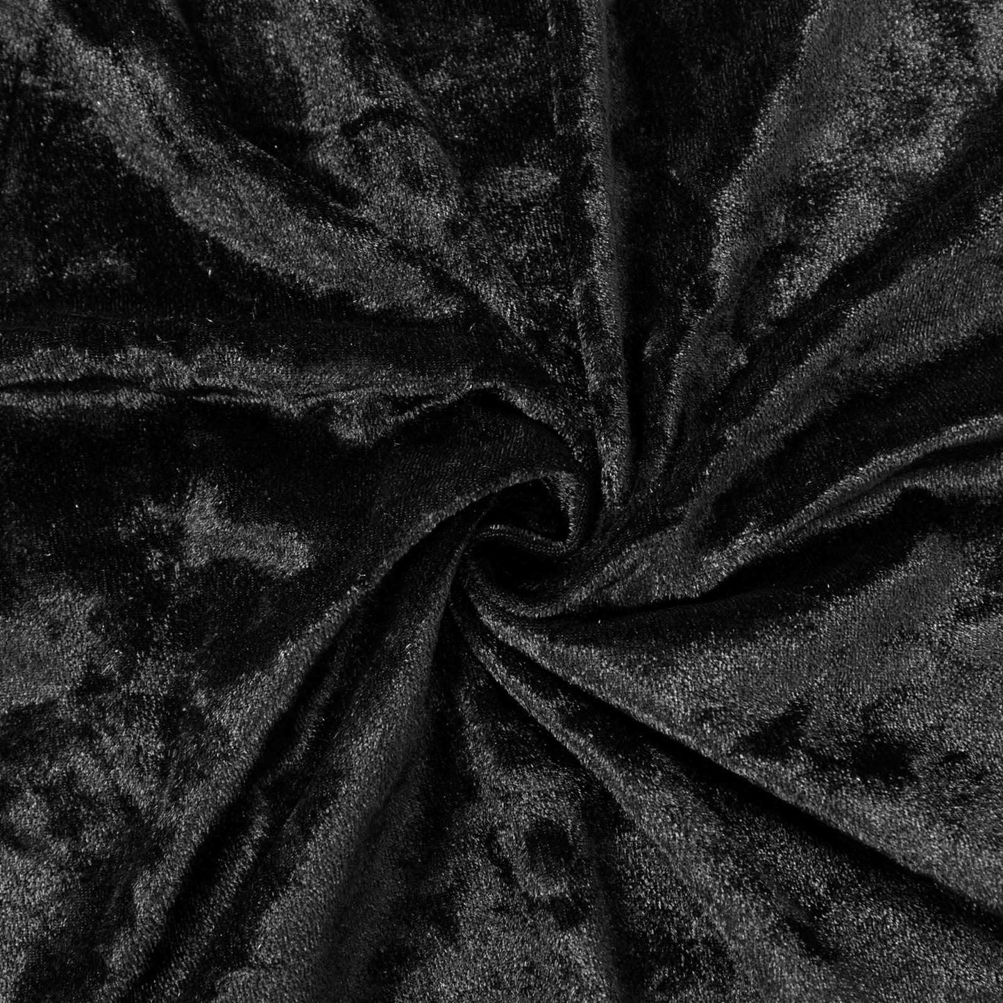 Set of 3 Black Crushed Velvet Chiara Backdrop Stand Covers For Round Top Wedding Arches - 5ft, 6ft, 7ft