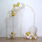 8ft Gold Metal Wedding Arch Chiara Backdrop Stand Floral Display Frame With Round Top
