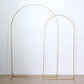 8ft Gold Metal Wedding Arch Chiara Backdrop Stand Floral Display Frame With Round Top