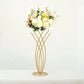 2ft Tall Gold Metal Mermaid Tail Flower Frame Table Centerpiece, Wedding Floral Display Stand