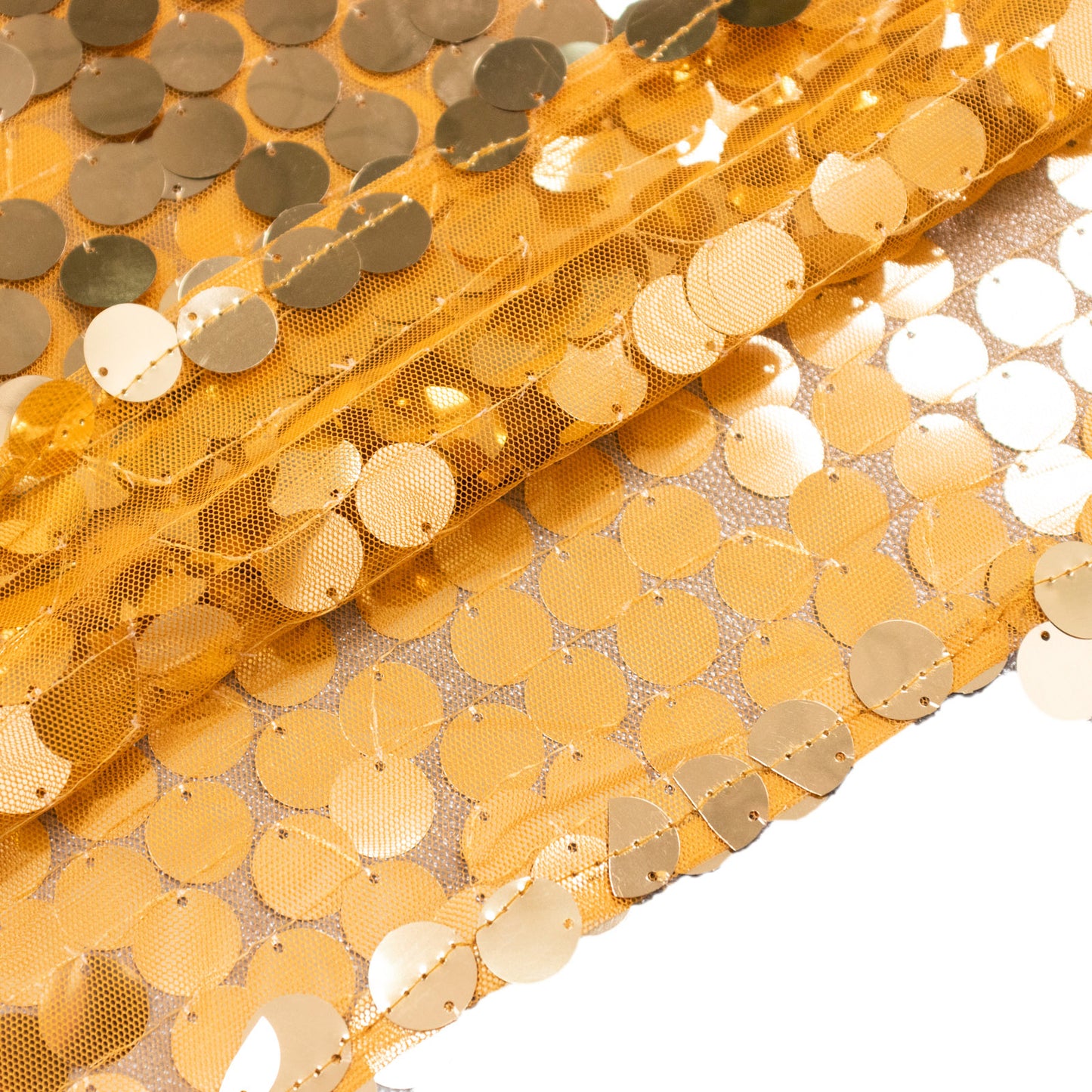 Gold double-sided sequin wedding arch cover for backdrop stand.