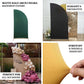 Matte ivory spandex half moon backdrop stand cover for weddings and events.