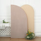 7ft Matte Nude Fitted Spandex Half Moon Wedding Arch Cover