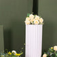 Dusty sage green wedding arch cover for half moon backdrop stand.