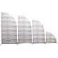 Set of 4 Whitewash Rustic Wood Print Spandex Chiara Wedding Arch Covers, Fitted Covers For Half Moon Backdrop Stands - 2.5ft, 5ft, 6ft, 7ft