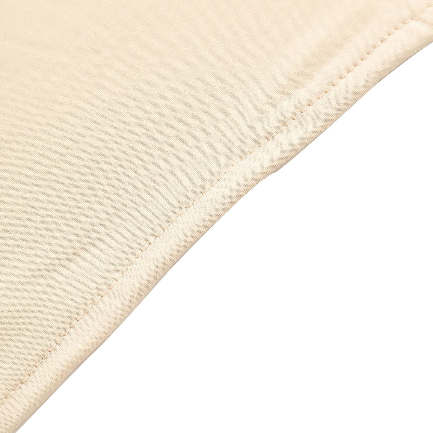 8ft Beige Spandex Fitted Wedding Arch Cover For Half Moon Top Chiara Backdrop Stand