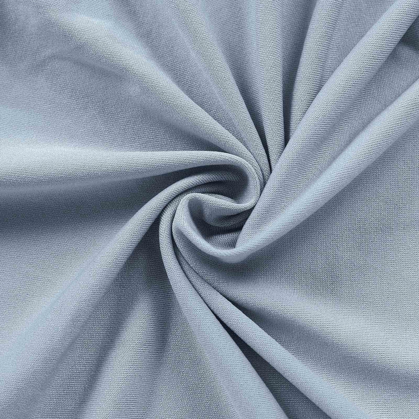 8ft Dusty Blue Spandex Fitted Wedding Arch Cover For Half Moon Top Chiara Backdrop Stand