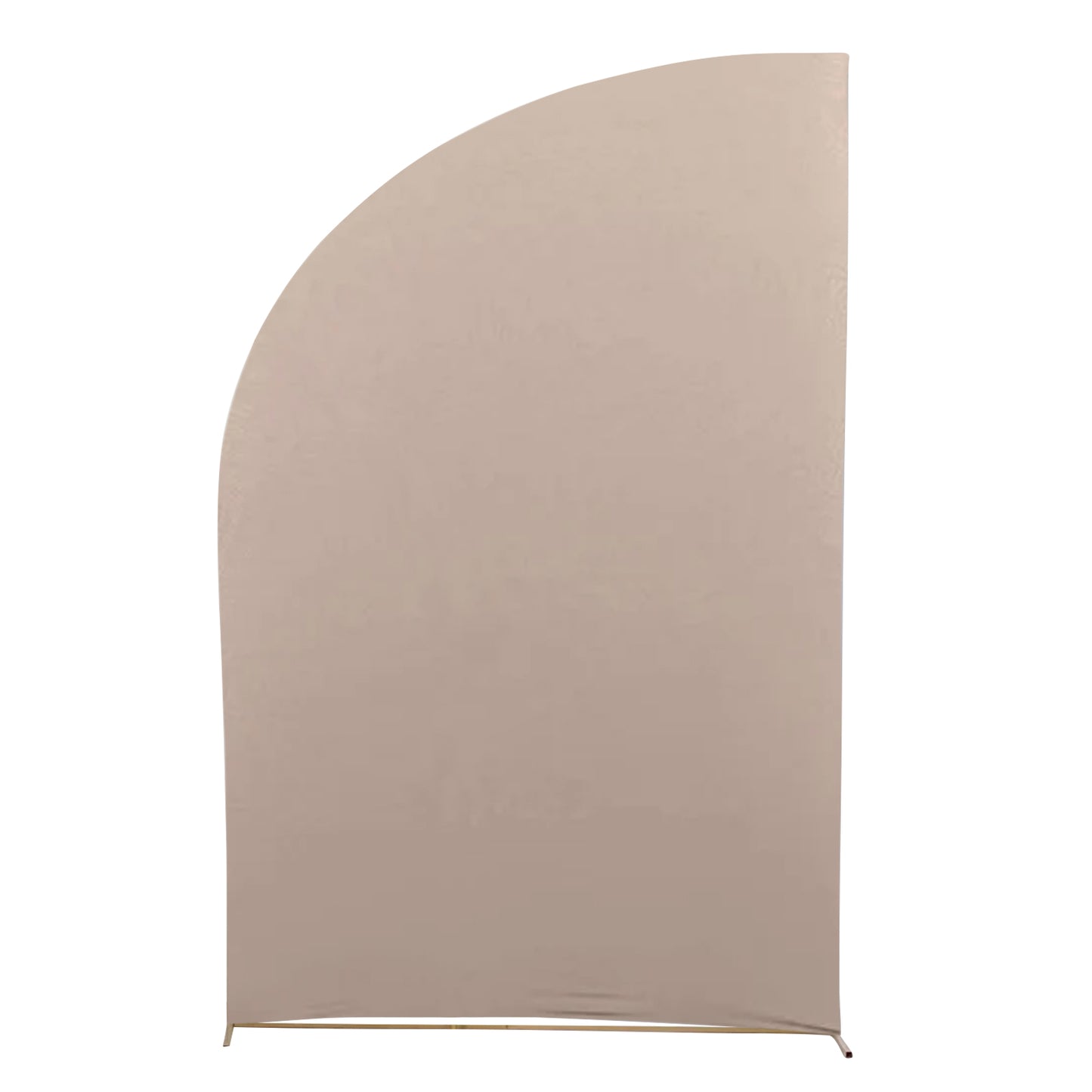 8ft Nude Spandex Fitted Wedding Arch Cover For Half Moon Top Chiara Backdrop Stand