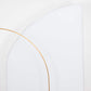 8ft White Spandex Fitted Wedding Arch Cover For Half Moon Top Chiara Backdrop Stand