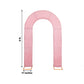 7ft Rose Gold Shimmer Tinsel Wedding Arch Cover for Events