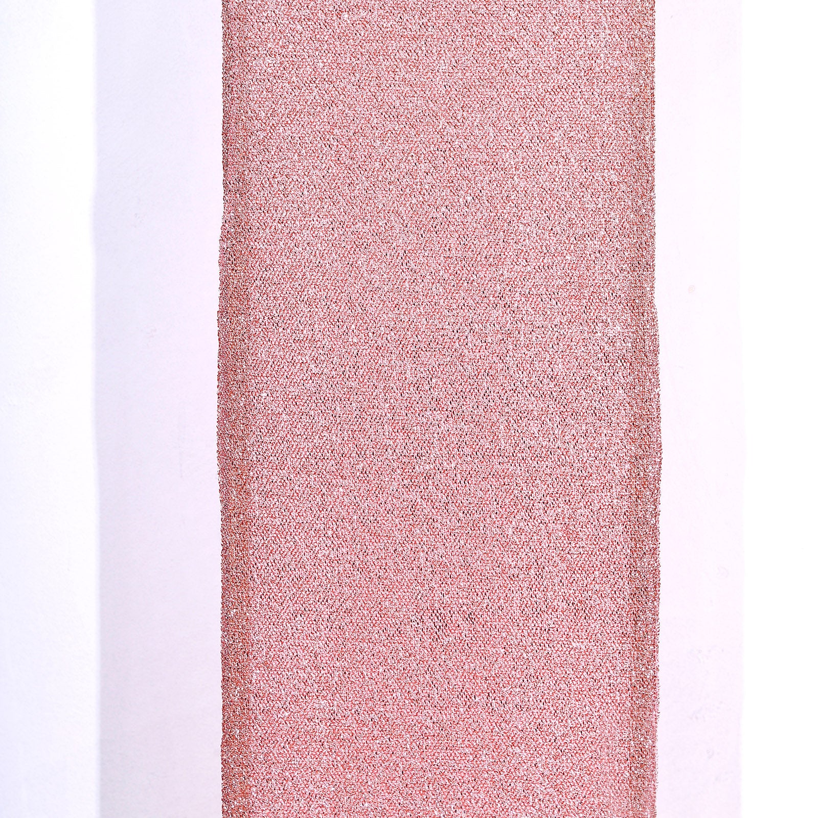 7ft rose gold shimmer tinsel spandex fitted wedding arch cover.