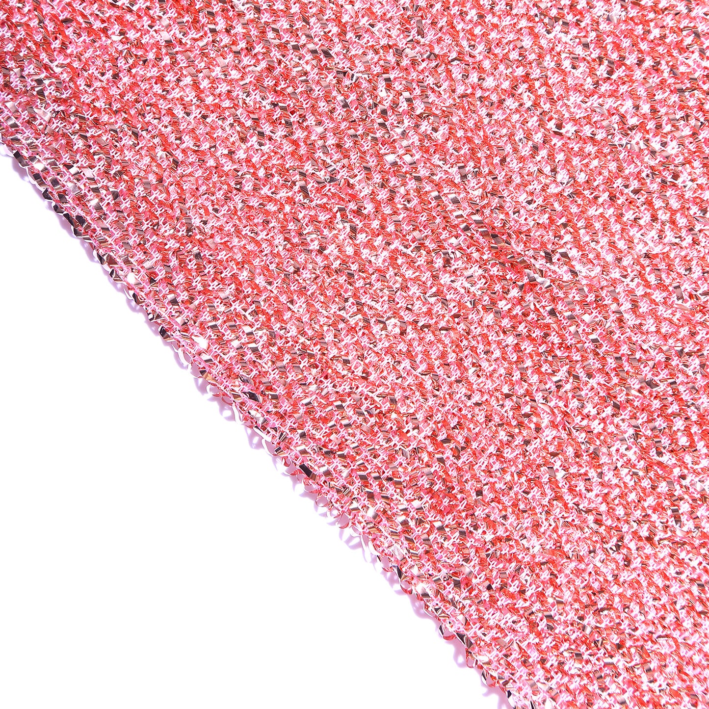 7ft rose gold shimmer tinsel spandex fitted wedding arch cover