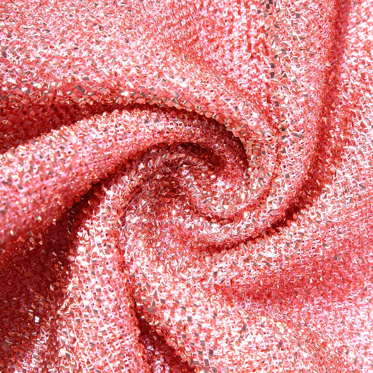 7ft rose gold shimmer tinsel spandex wedding arch cover, double-sided backdrop.