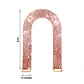 8ft Rose Gold Sequin Wedding Arch Cover for Beautiful Backdrops
