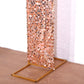 Rose gold double-sided sequin wedding arch cover backdrop.
