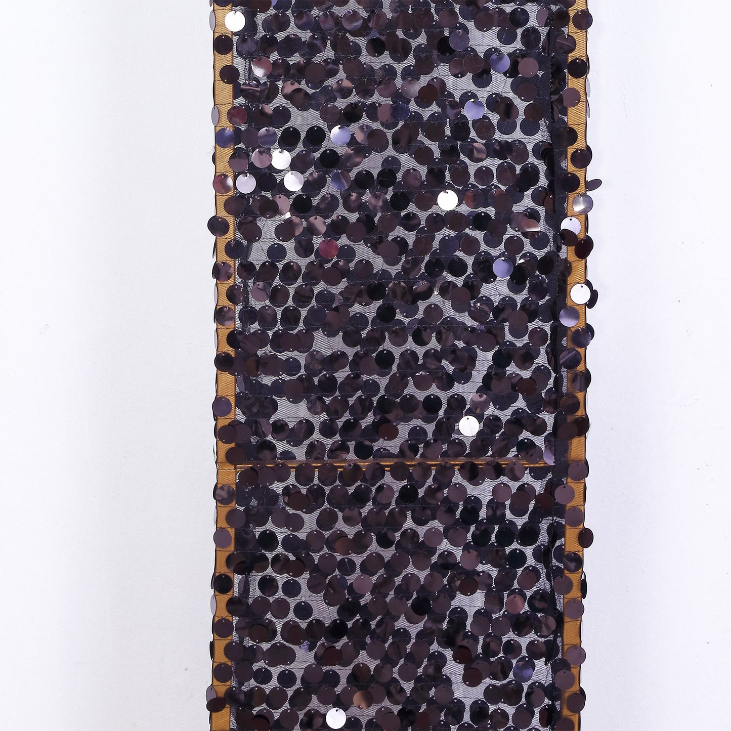 8ft black double sided big Payette sequin wedding arch cover.