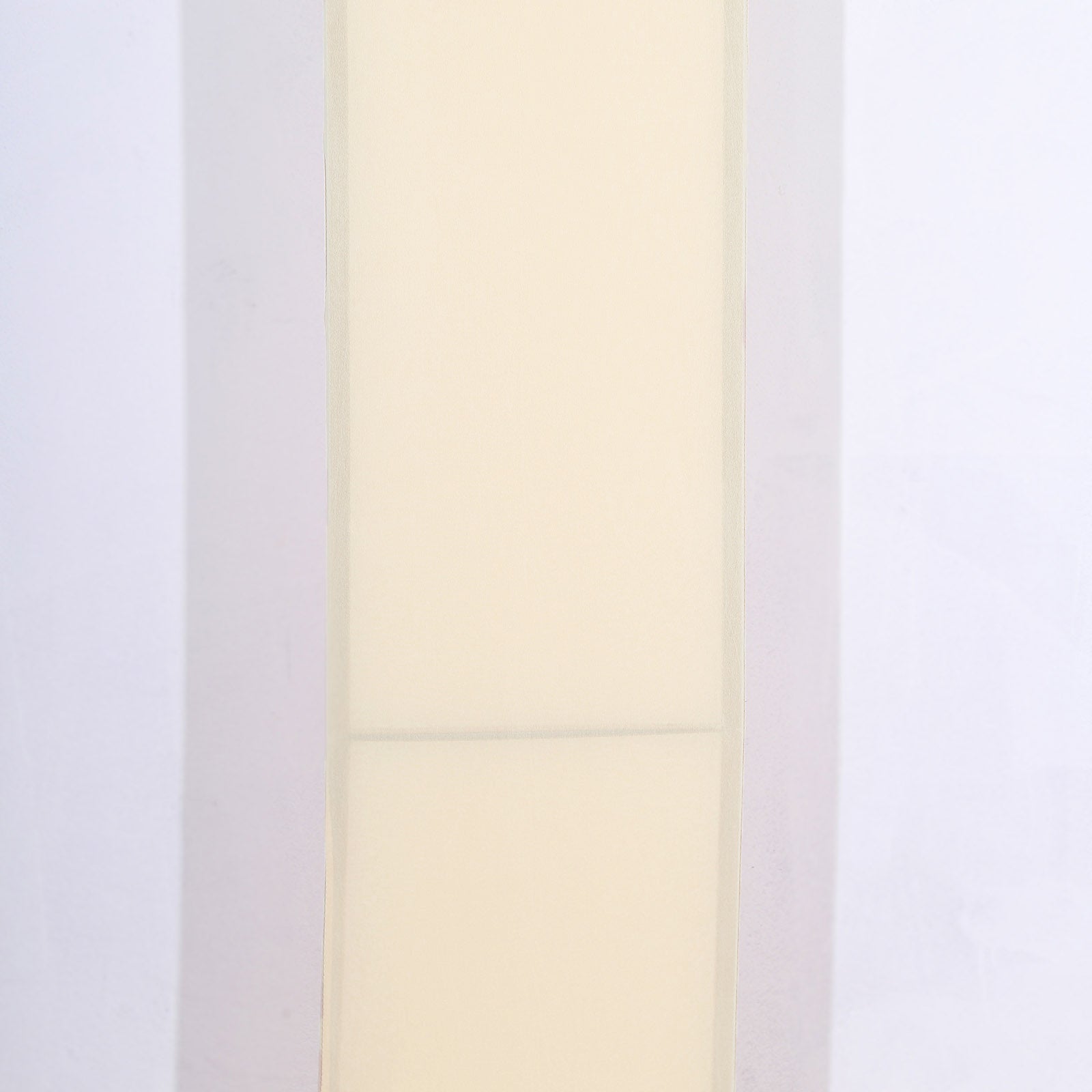 Beige spandex fitted wedding arch cover, double-sided backdrop slipcover.