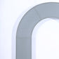 8ft Dusty Blue Spandex Fitted Open Arch Wedding Arch Cover, Double-Sided U-Shaped Backdrop Slipcover