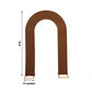 8ft Cinnamon Brown Spandex Fitted Wedding Arch Cover