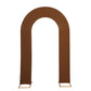 8ft cinnamon brown spandex fitted wedding arch cover backdrop.