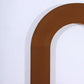 Cinnamon brown spandex fitted arch cover backdrop for weddings.