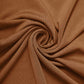 Cinnamon brown spandex fitted wedding arch cover with U-shaped backdrop.