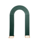 8ft Hunter Emerald Green Spandex Fitted Open Arch Wedding Arch Cover, Double-Sided U-Shaped Backdrop Slipcover