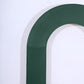 8ft Hunter Emerald Green Spandex Fitted Open Arch Wedding Arch Cover, Double-Sided U-Shaped Backdrop Slipcover