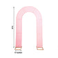 8ft Pink Spandex Fitted Open Arch Wedding Arch Cover, Double-Sided U-Shaped Backdrop Slipcover
