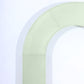 8ft Sage Green Spandex Fitted Open Arch Wedding Arch Cover, Double-Sided U-Shaped Backdrop Slipcover