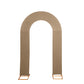 8ft taupe spandex fitted wedding arch cover backdrop slipcover.