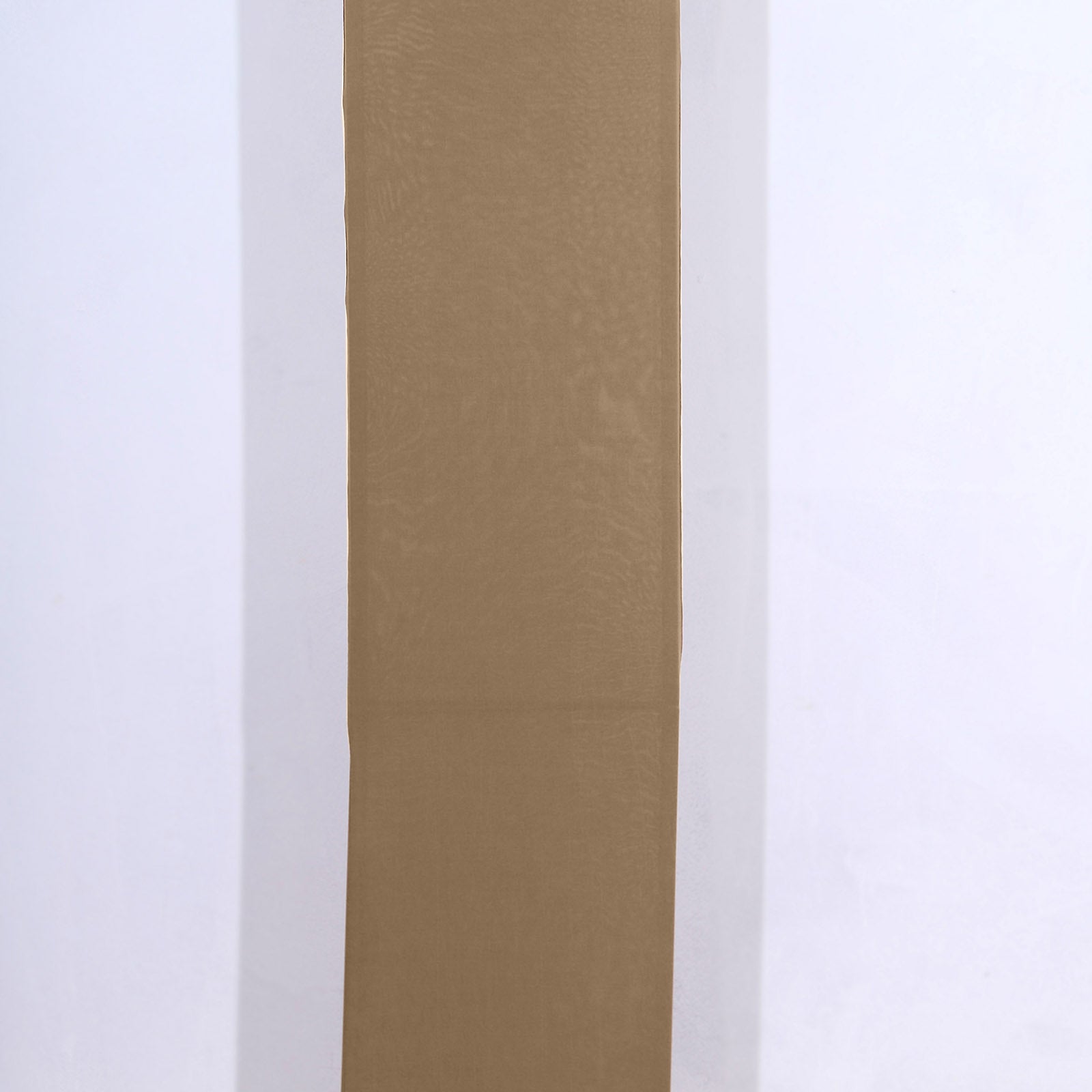 Taupe spandex fitted wedding arch cover backdrop slipcover.