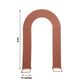 8ft terracotta spandex wedding arch cover with double-sided U-shaped design.