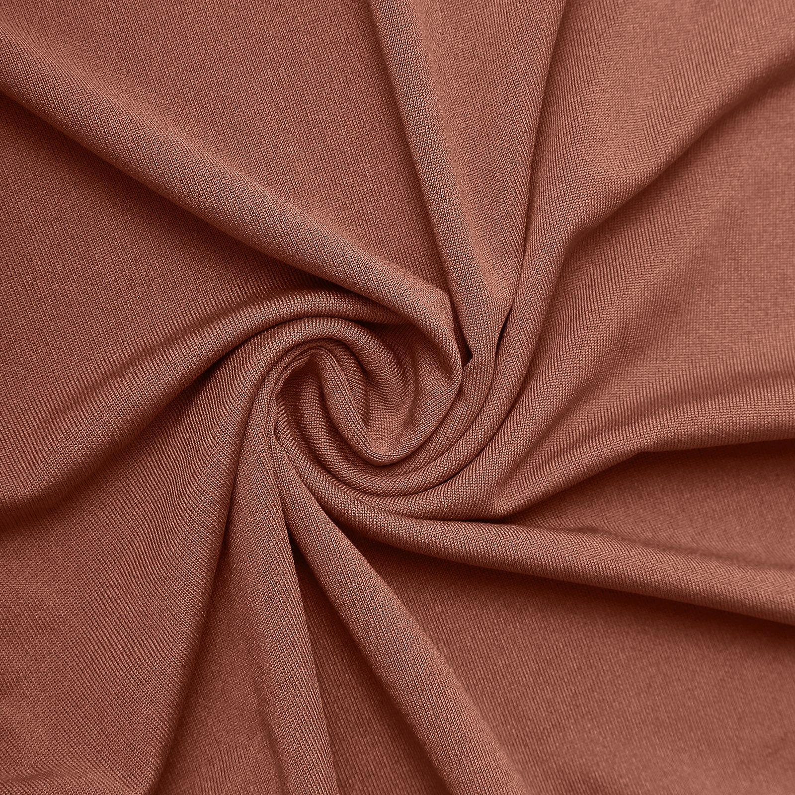 Terracotta spandex fitted wedding arch cover, double-sided slipcover.