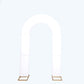 8ft White Spandex Fitted Open Arch Wedding Arch Cover, Double-Sided U-Shaped Backdrop Slipcover