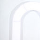 8ft White Spandex Fitted Open Arch Wedding Arch Cover, Double-Sided U-Shaped Backdrop Slipcover