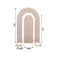 Nude spandex fitted wedding arch covers for backdrop stands.