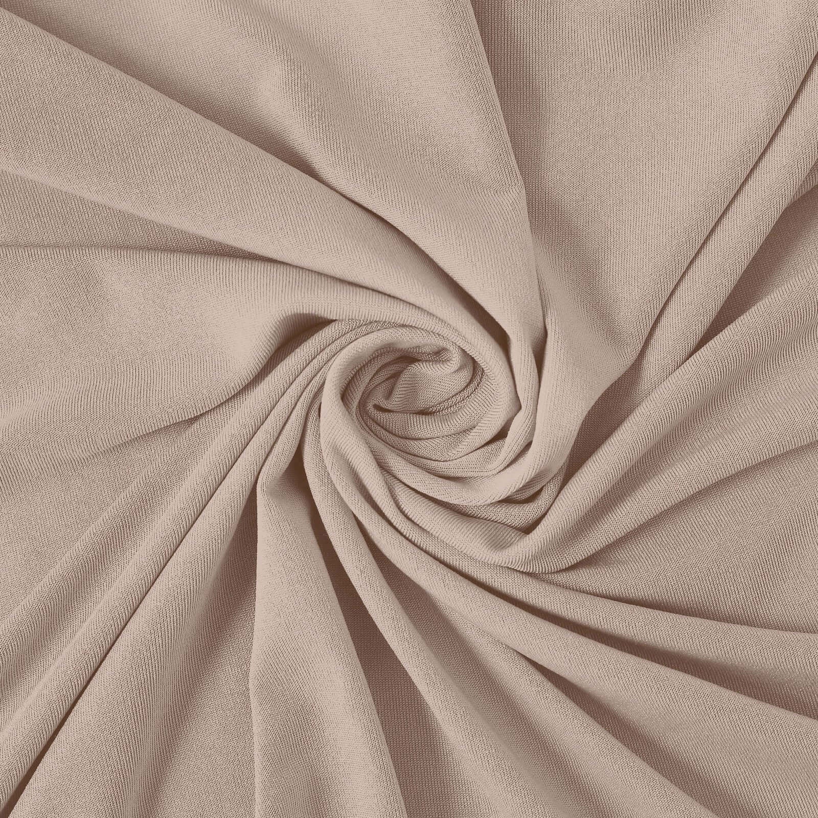 Nude spandex fitted wedding arch covers for backdrop stands.