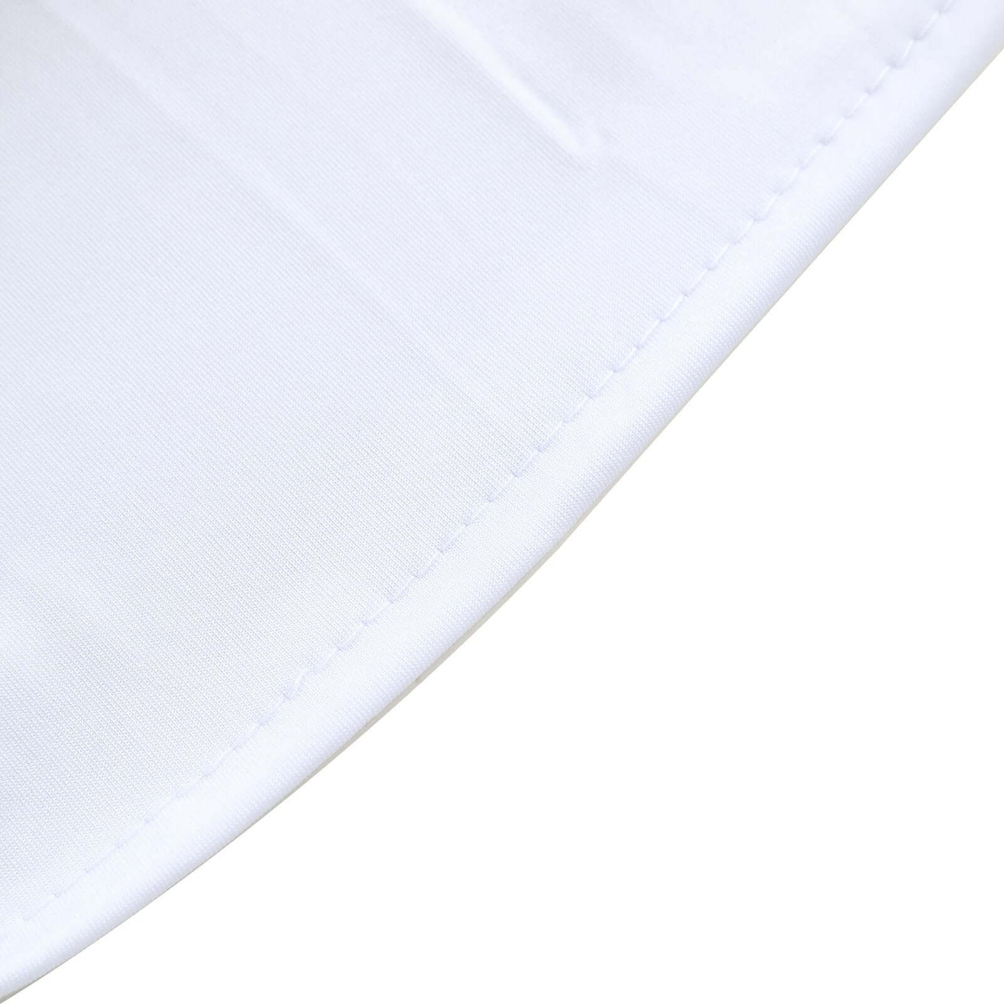 Set of 2 White Spandex Fitted Wedding Arch Covers for Round Top and Double Arch Chiara Backdrop Stands - 6ft,8ft