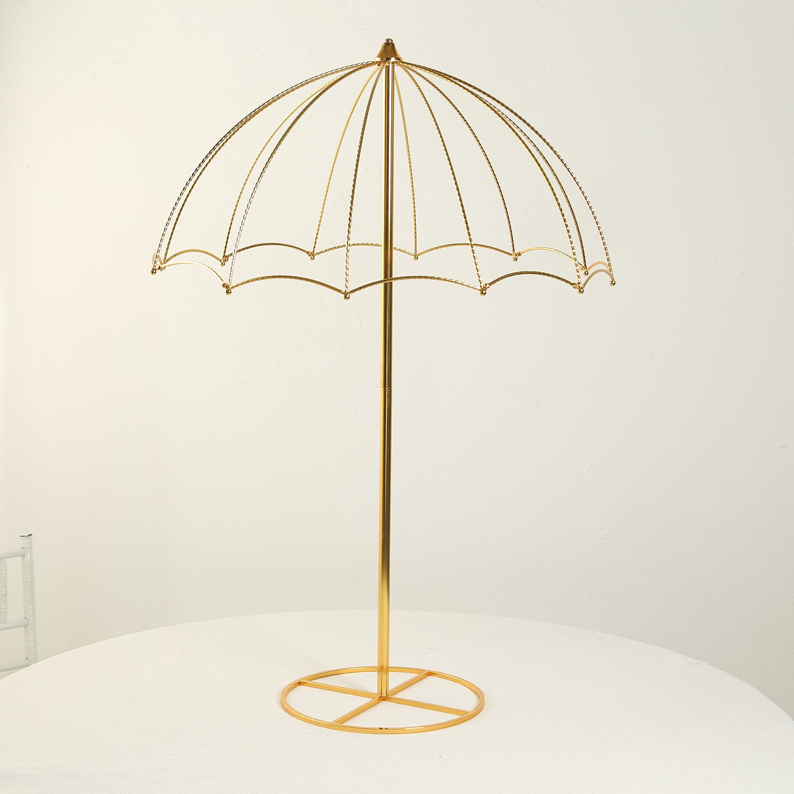 Case 4pk 42in Gold Metal Umbrella Stand | TCFLinen