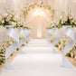 2 Pack White Metal Floral Centerpiece Stands – Spiral Ribbon Design, 32" Tall with 7" Top Tray