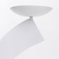 2 Pack White Metal Floral Centerpiece Stands – Spiral Ribbon Design, 32" Tall with 7" Top Tray