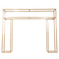 5ft Over the Table Stand in Gold, Freestanding Rectangular Double Frame Over the Table Rod for Floral Balloon Décor