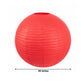 10 Pack Red Round Hanging Paper Lanterns, 30" Chinese Sky Lanterns for Wedding, Party & Event Decora