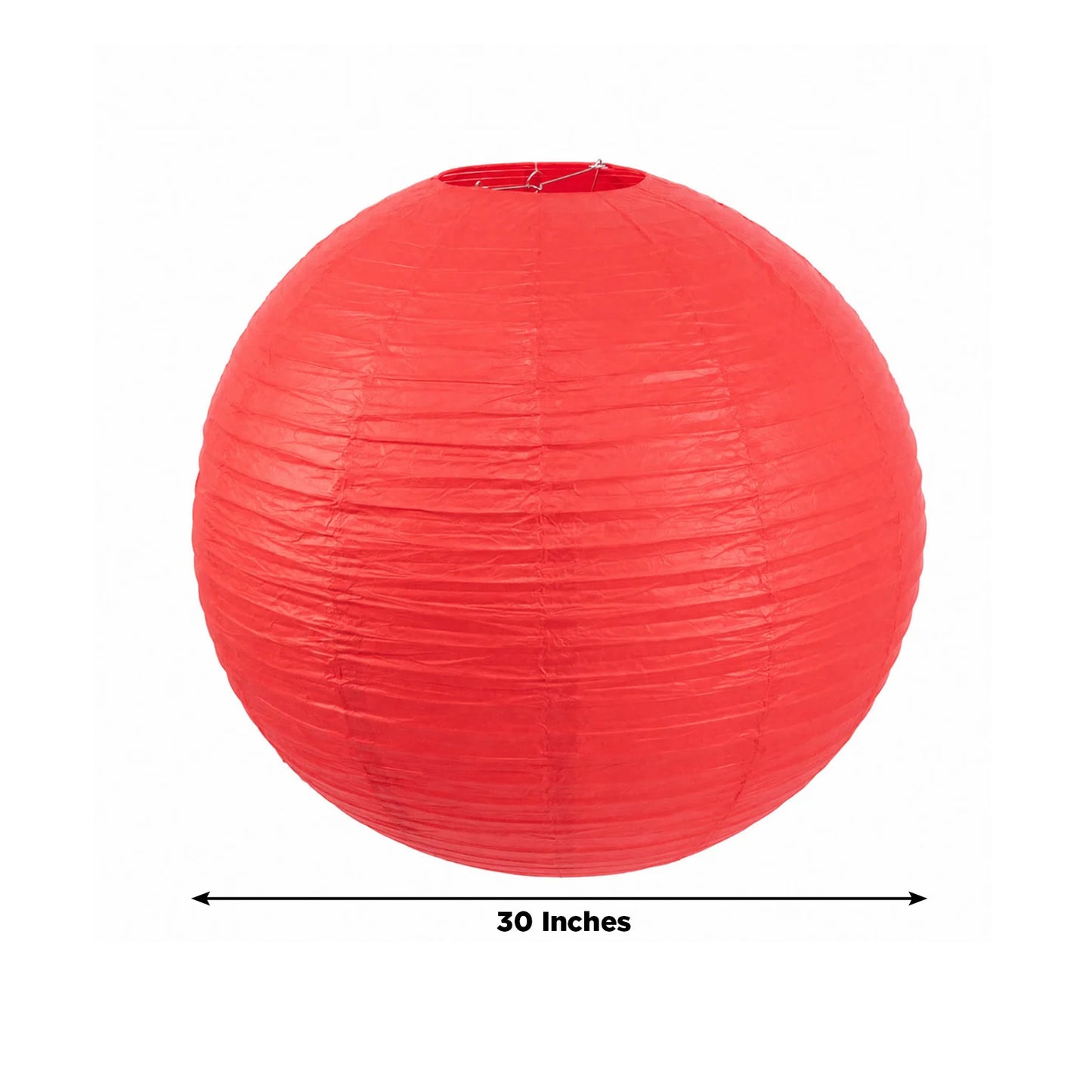 10 Pack Red Round Hanging Paper Lanterns, 30" Chinese Sky Lanterns for Wedding, Party & Event Decora