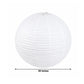 10 Pack White Round Hanging Paper Lanterns, 30" Chinese Sky Lanterns for Wedding, Party & Event Deco